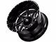 Hardrock Offroad Bones Xposed Gloss Black Milled 6-Lug Wheel; 20x10; -19mm Offset (04-08 F-150)