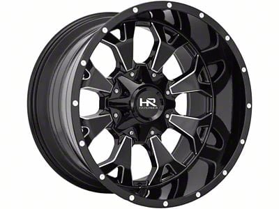 Hardrock Offroad Devastator Gloss Black Milled 6-Lug Wheel; 20x12; -51mm Offset (04-08 F-150)