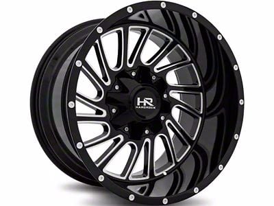 Hardrock Offroad Overdrive Gloss Black Milled 6-Lug Wheel; 20x10; -19mm Offset (04-08 F-150)