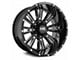 Hardrock Offroad Spine Xposed Gloss Black Milled 6-Lug Wheel; 20x10; -19mm Offset (04-08 F-150)