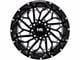 Hardrock Offroad BlackTop Xposed Gloss Black Milled 6-Lug Wheel; 20x10; -19mm Offset (07-13 Sierra 1500)