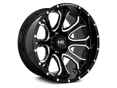 Hardrock Offroad Bloodshot Xposed Gloss Black 6-Lug Wheel; 24x14; -76mm Offset (07-13 Sierra 1500)