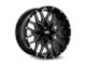 Hardrock Offroad Commander Gloss Black Milled 6-Lug Wheel; 20x10; -19mm Offset (07-13 Sierra 1500)