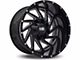 Hardrock Offroad Crusher Gloss Black Milled 6-Lug Wheel; 20x10; -19mm Offset (07-13 Sierra 1500)