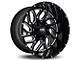 Hardrock Offroad Destroyer Gloss Black 6-Lug Wheel; 22x10; -25mm Offset (07-13 Sierra 1500)