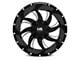 Hardrock Offroad Devious Gloss Black Milled 6-Lug Wheel; 20x12; -44mm Offset (07-13 Sierra 1500)