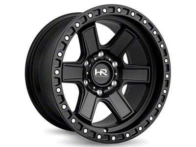 Hardrock Offroad H104 Matte Black 6-Lug Wheel; 17x9; -12mm Offset (07-13 Sierra 1500)