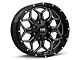 Hardrock Offroad Indestructible Gloss Black Milled 6-Lug Wheel; 22x10; -25mm Offset (07-13 Sierra 1500)