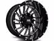 Hardrock Offroad Overdrive Gloss Black Milled 6-Lug Wheel; 20x10; -19mm Offset (07-13 Sierra 1500)