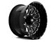 Hardrock Offroad Slammer Xposed Gloss Black Milled 6-Lug Wheel; 24x12; -44mm Offset (07-13 Sierra 1500)