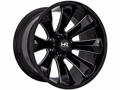 Hardrock Offroad Xplosive Xposed Gloss Black Milled 6-Lug Wheel; 20x12; -44mm Offset (07-13 Sierra 1500)