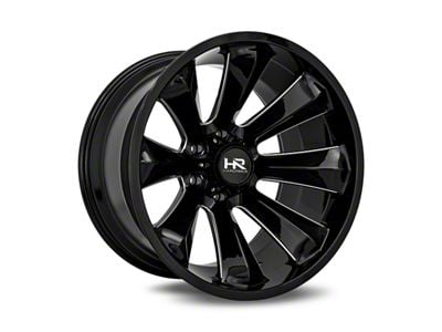 Hardrock Offroad Xplosive Xposed Gloss Black Milled 6-Lug Wheel; 22x12; -51mm Offset (07-13 Sierra 1500)