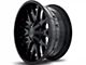 Hardrock Offroad H700 Affliction Gloss Black 8-Lug Wheel; 20x12; -44mm Offset (11-14 Sierra 2500 HD)