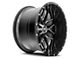 Hardrock Offroad Affliction Gloss Black Milled 6-Lug Wheel; 20x12; -44mm Offset (07-13 Silverado 1500)
