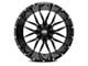 Hardrock Offroad Affliction Gloss Black Milled 6-Lug Wheel; 22x10; -19mm Offset (07-13 Silverado 1500)