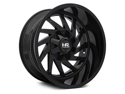 Hardrock Offroad Crusher Gloss Black 6-Lug Wheel; 20x9; 0mm Offset (07-13 Silverado 1500)