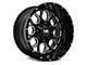 Hardrock Offroad Gunner Gloss Black 6-Lug Wheel; 20x12; -44mm Offset (07-13 Silverado 1500)