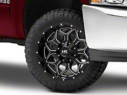 Hardrock Offroad Indestructible Gloss Black Milled 6-Lug Wheel; 20x10; -19mm Offset (07-13 Silverado 1500)