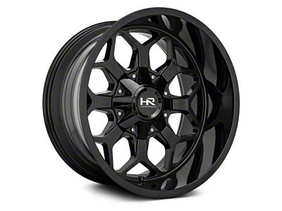 Hardrock Offroad Indestructible Gloss Black 6-Lug Wheel; 22x10; -25mm Offset (07-13 Silverado 1500)