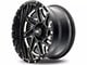 Hardrock Offroad Bones Xposed Gloss Black Milled 6-Lug Wheel; 20x12; -44mm Offset (07-14 Tahoe)