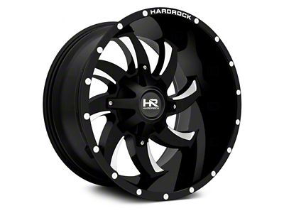 Hardrock Offroad Devious Gloss Black Milled 6-Lug Wheel; 20x12; -44mm Offset (07-14 Tahoe)