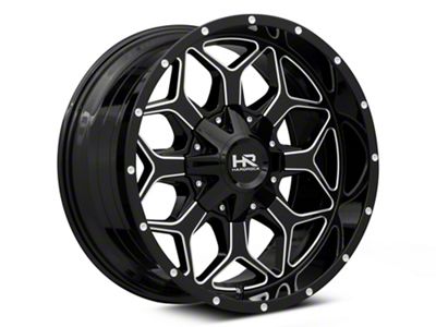 Hardrock Offroad Indestructible Gloss Black Milled 6-Lug Wheel; 22x10; -25mm Offset (07-14 Tahoe)