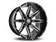 Hardrock Offroad PainKiller Xposed Gloss Black Milled 6-Lug Wheel; 20x10; -19mm Offset (07-14 Tahoe)