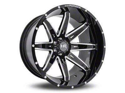 Hardrock Offroad PainKiller Xposed Gloss Black Milled 6-Lug Wheel; 20x12; -44mm Offset (07-14 Tahoe)