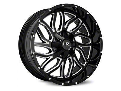 Hardrock Offroad Destroyer Gloss Black Machined 6-Lug Wheel; 22x10; -25mm Offset (07-14 Yukon)