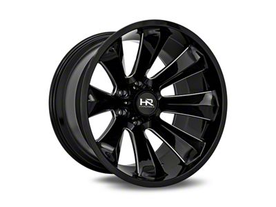 Hardrock Offroad Xplosive Xposed Gloss Black Milled 6-Lug Wheel; 22x12; -51mm Offset (07-14 Yukon)