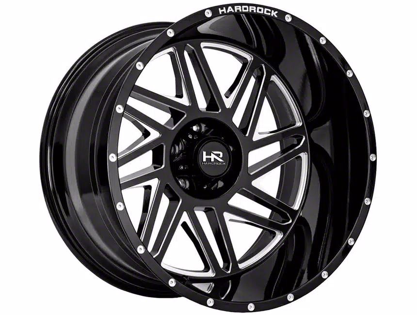 Hardrock Offroad F-150 Bones Xposed Gloss Black Milled 6-lug Wheel 