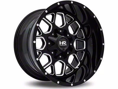 Hardrock Offroad Gunner Gloss Black Milled 6-Lug Wheel; 20x9; 0mm Offset (09-14 F-150)