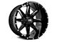 Hardrock Offroad Hardcore Gloss Black Milled 6-Lug Wheel; 20x12; -44mm Offset (09-14 F-150)