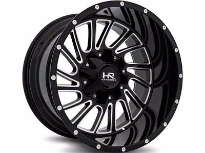 Hardrock Offroad Overdrive Gloss Black Milled 6-Lug Wheel; 20x10; -19mm Offset (09-14 F-150)