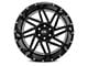 Hardrock Offroad Bones Xposed Gloss Black Milled 5-Lug Wheel; 20x12; -44mm Offset (09-18 RAM 1500)