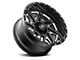 Hardrock Offroad Bones Xposed Gloss Black Milled 5-Lug Wheel; 20x12; -44mm Offset (09-18 RAM 1500)