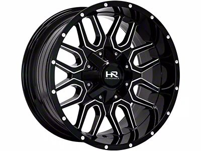 Hardrock Offroad H709 Commander Gloss Black Milled 8-Lug Wheel; 22x10; -25mm Offset (10-18 RAM 2500)