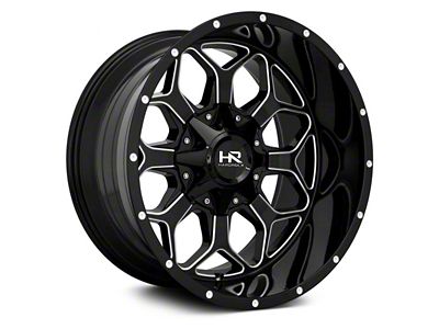 Hardrock Offroad Indestructible Gloss Black Milled 8-Lug Wheel; 20x12; -51mm Offset (10-18 RAM 3500 SRW)