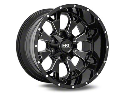 Hardrock Offroad Devastator Gloss Black Milled 6-Lug Wheel; 20x10; -19mm Offset (14-18 Sierra 1500)