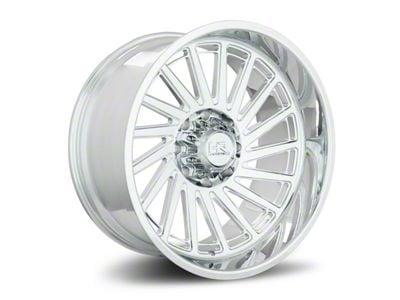 Hardrock Offroad H905 Polished 6-Lug Wheel; Left Directional; 24x12; -51mm Offset (14-18 Sierra 1500)