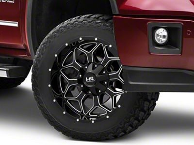 Hardrock Offroad Indestructible Gloss Black Milled 6-Lug Wheel; 20x10; -19mm Offset (14-18 Sierra 1500)