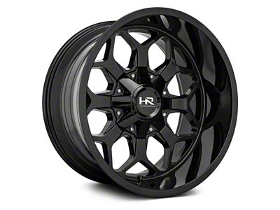 Hardrock Offroad Indestructible Gloss Black 6-Lug Wheel; 22x10; -25mm Offset (14-18 Sierra 1500)