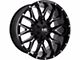 Hardrock Offroad Affliction Gloss Black Milled 6-Lug Wheel; 20x10; -19mm Offset (14-18 Silverado 1500)