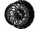 Hardrock Offroad Attack Gloss Black Milled 6-Lug Wheel; 20x10; -19mm Offset (14-18 Silverado 1500)