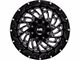 Hardrock Offroad Attack Gloss Black Milled 6-Lug Wheel; 20x10; -19mm Offset (14-18 Silverado 1500)