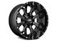 Hardrock Offroad Devastator Gloss Black Milled 6-Lug Wheel; 22x10; -25mm Offset (14-18 Silverado 1500)