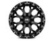 Hardrock Offroad Devastator Gloss Black Milled 6-Lug Wheel; 22x10; -25mm Offset (14-18 Silverado 1500)