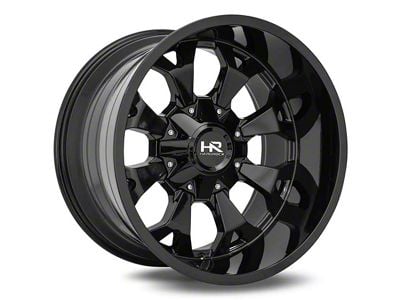 Hardrock Offroad Devastator Gloss Black 6-Lug Wheel; 20x10; -19mm Offset (14-18 Silverado 1500)