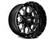 Hardrock Offroad Gunner Gloss Black 6-Lug Wheel; 20x12; -44mm Offset (14-18 Silverado 1500)