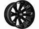 Hardrock Offroad Xplosive Xposed Gloss Black Milled 6-Lug Wheel; 20x10; -19mm Offset (14-18 Silverado 1500)